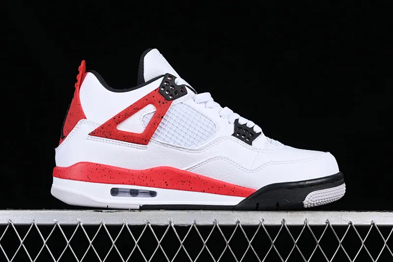 All categories Air Jordan Jordan series basketball shoes Air Jordan 4 Air Jordan 4 Red "Cement" AJ4 Joe 4 red cement reverse flame red DH6927-161